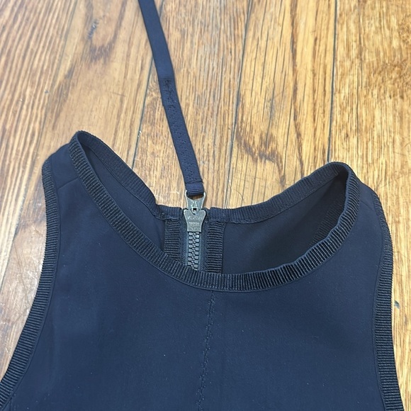 Lululemon Athletica here to there black flare mini dress racerback scuba - Picture 6 of 7